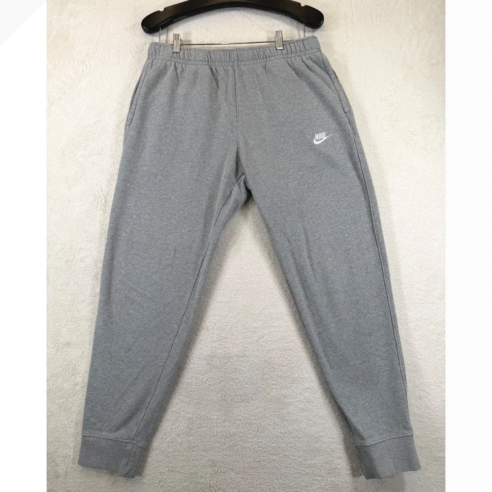 Nike Sportswear Club Fleece Joggers Grey Sweatpants BV2671-063 Mens Large